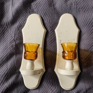 Wooden antique Candle Sconces